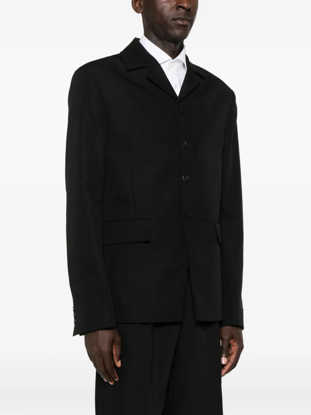 JACQUEMUS ノーカラージャケット Jacquemus ノーカラー ジャケット | ブラック | FARFETCH JP