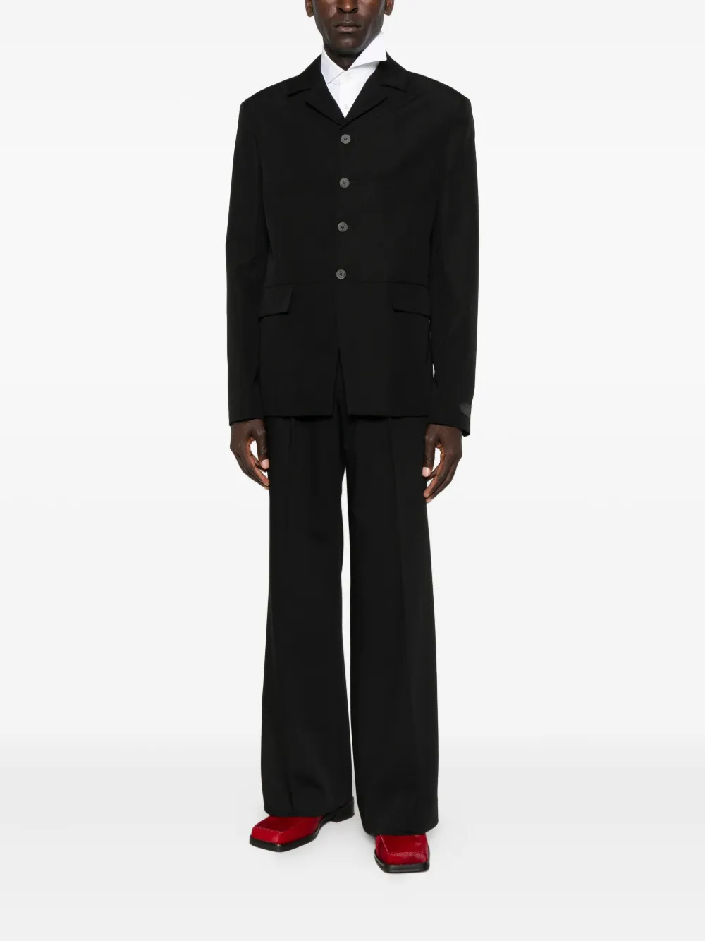 Jacquemus buttoned collarless blazer | Blazers | Image 2