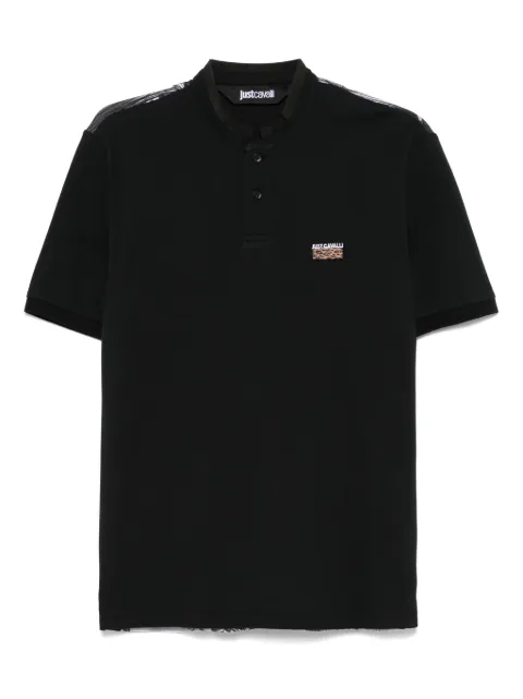 Just Cavalli logo-embroidered polo shirt