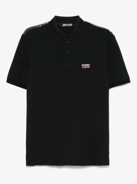 Just Cavalli logo-embroidered polo shirt