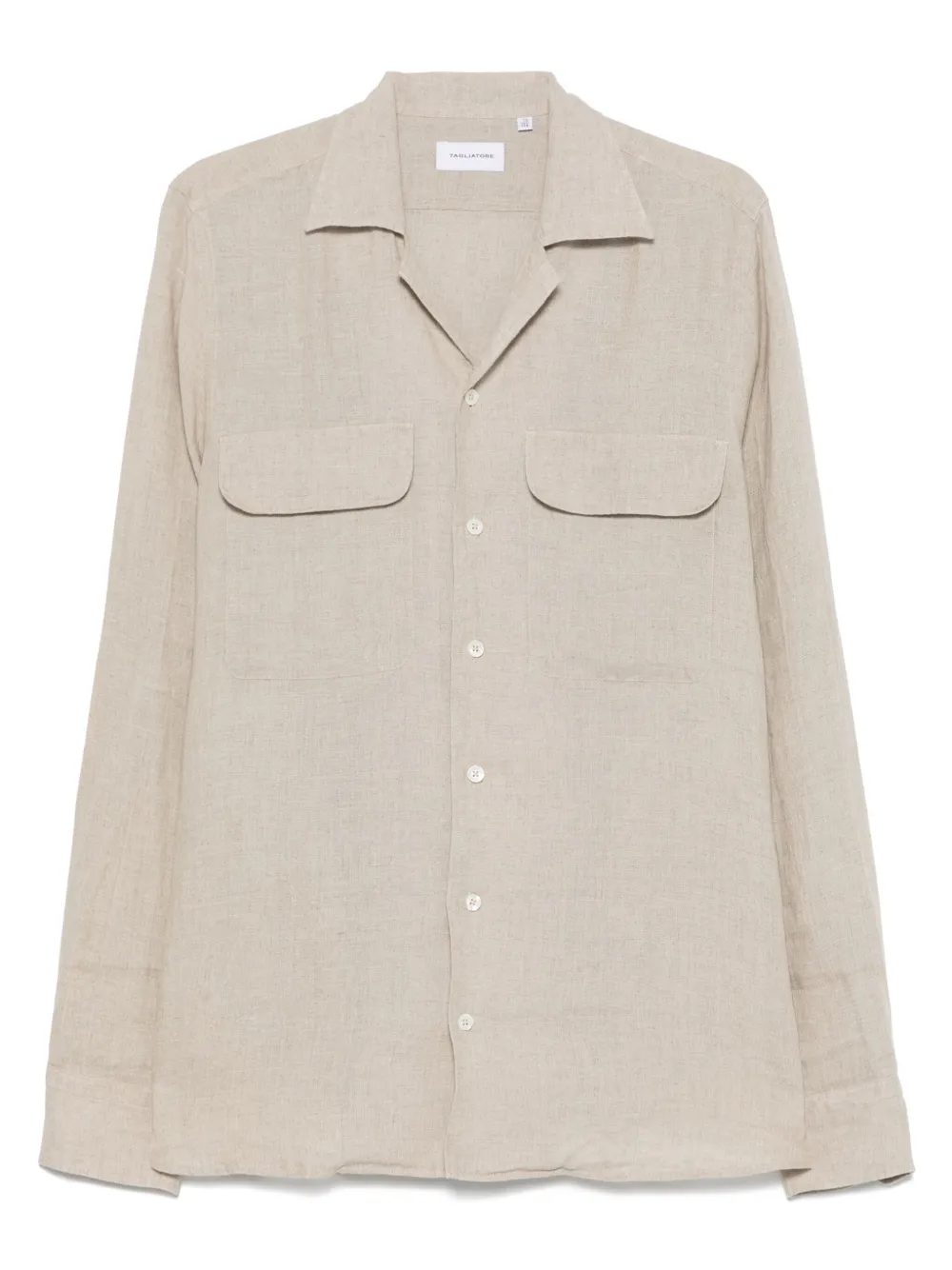 Tagliatore Rowan overhemd Beige