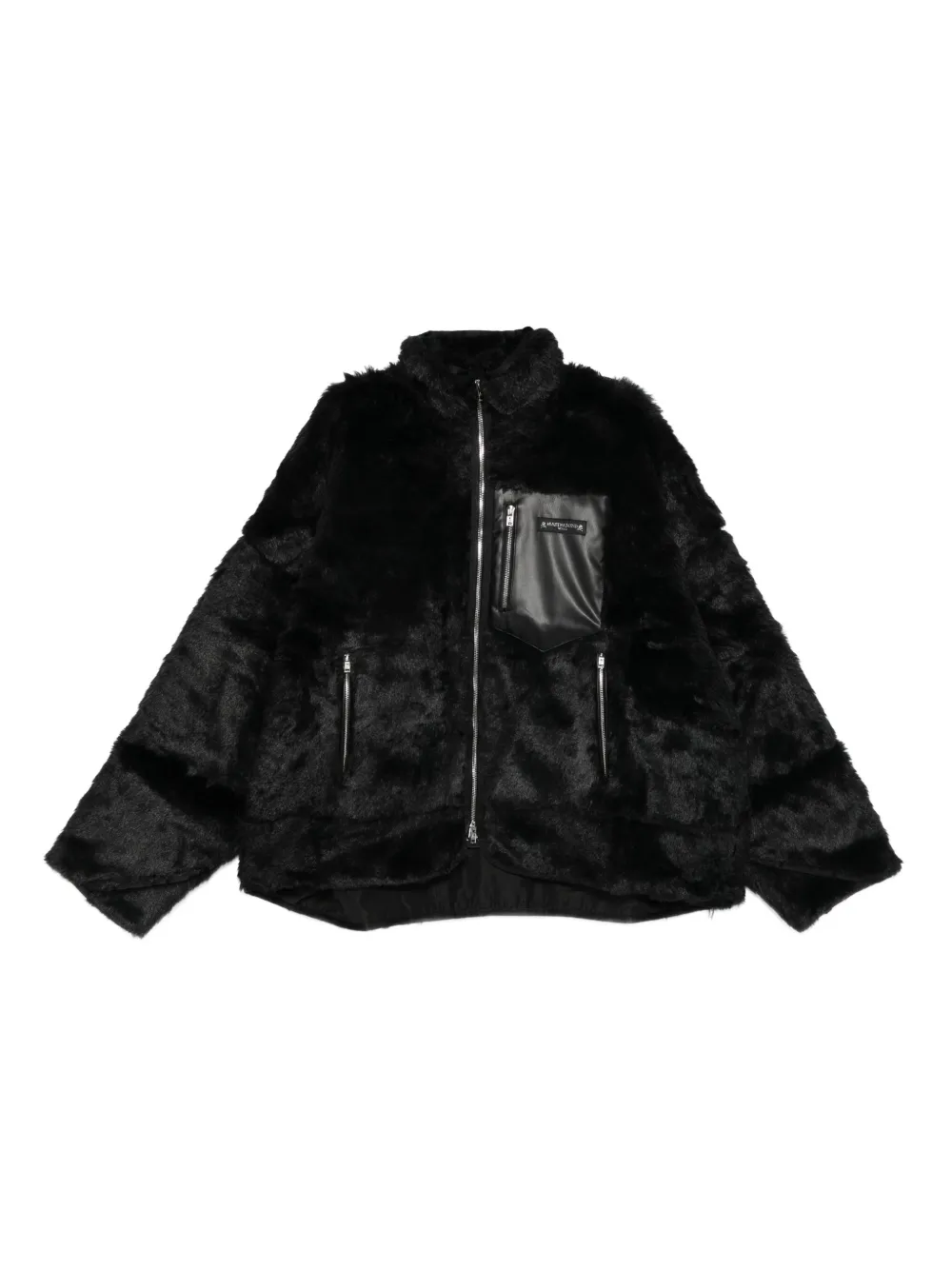 Mastermind Japan faux fur pocket jacket - ブラック Mastermind Japan faux fur pocket jacket - ブラック