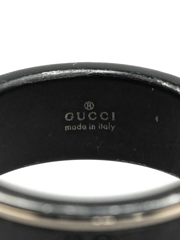 Gucci Pre-Owned 2000-2024 18Kホワイトゴールド Icon シン