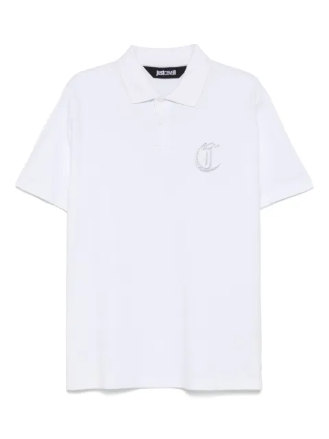 Just Cavalli logo-embroidered polo shirt