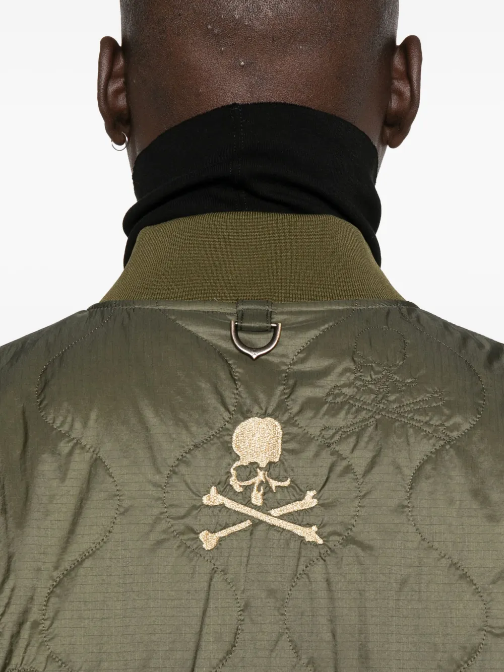 Mastermind Japan Logo-embroidered Quilted Jacket In Green