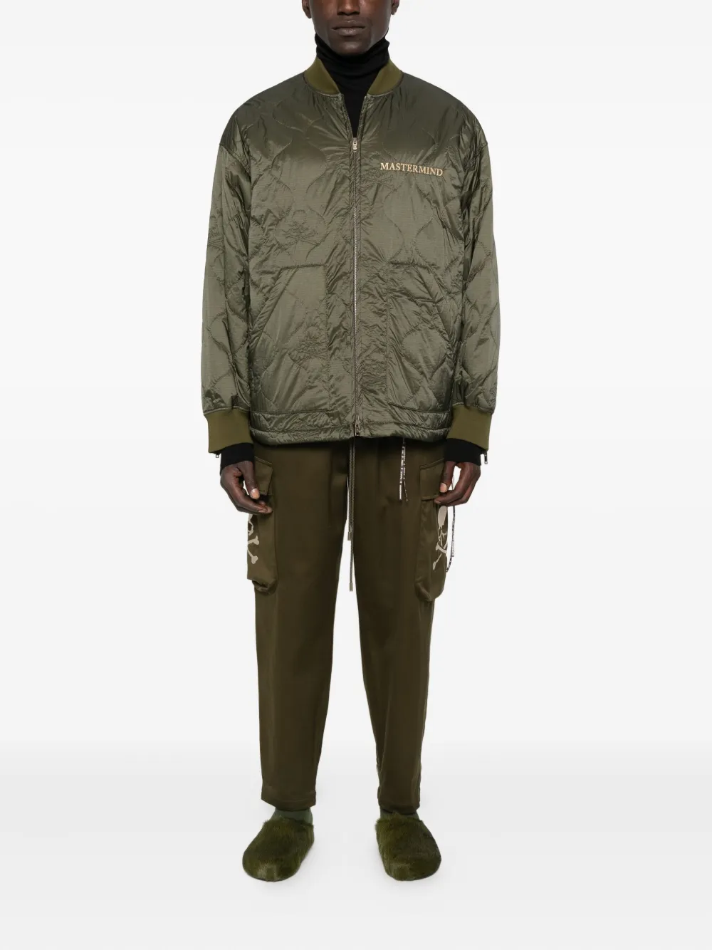 Mastermind Japan logo-embroidered quilted jacket | Down Jackets | Image 2
