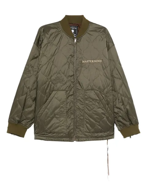 Mastermind Japan logo-embroidered quilted jacket