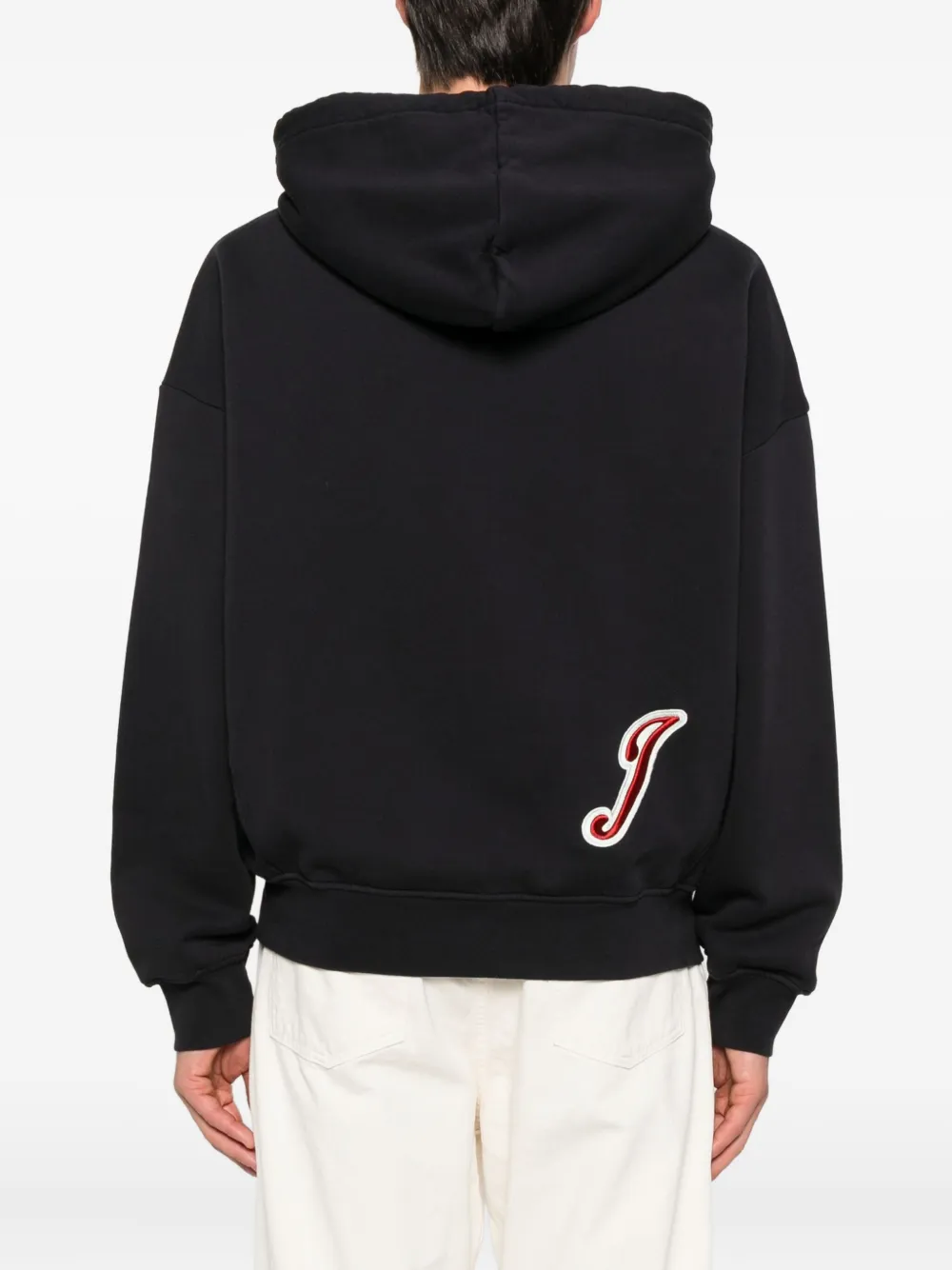 Jacquemus logo-patch hoodie Blauw