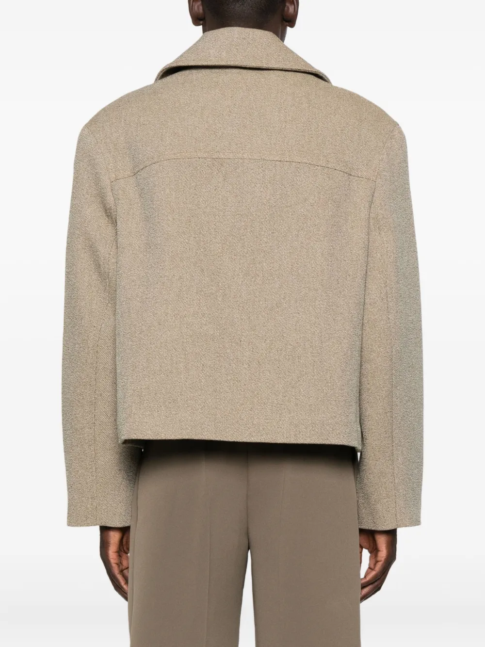 Jacquemus Button-fastening Jacket In Brown
