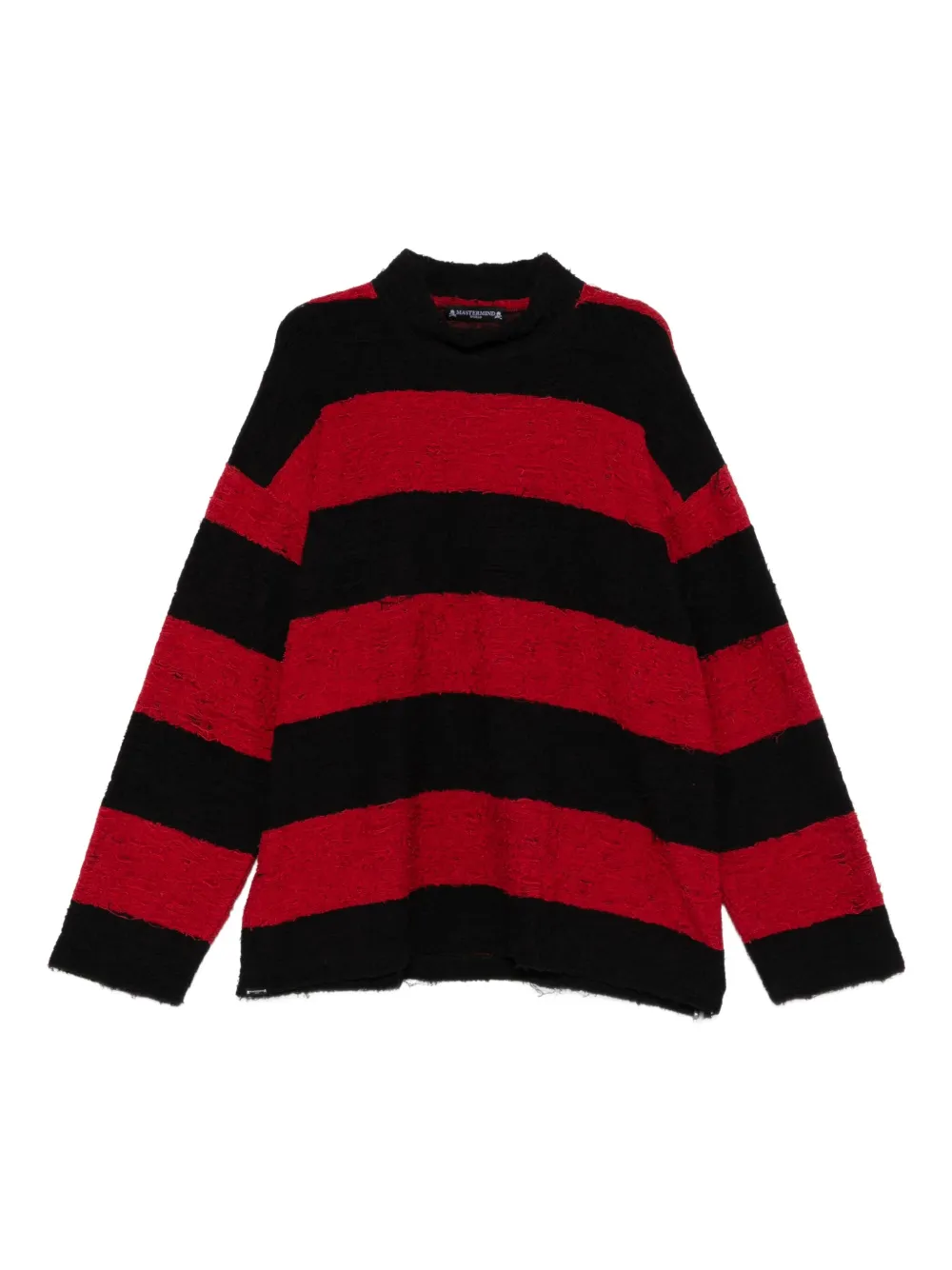 Mastermind Japan striped t-shirt | Black | Image 1