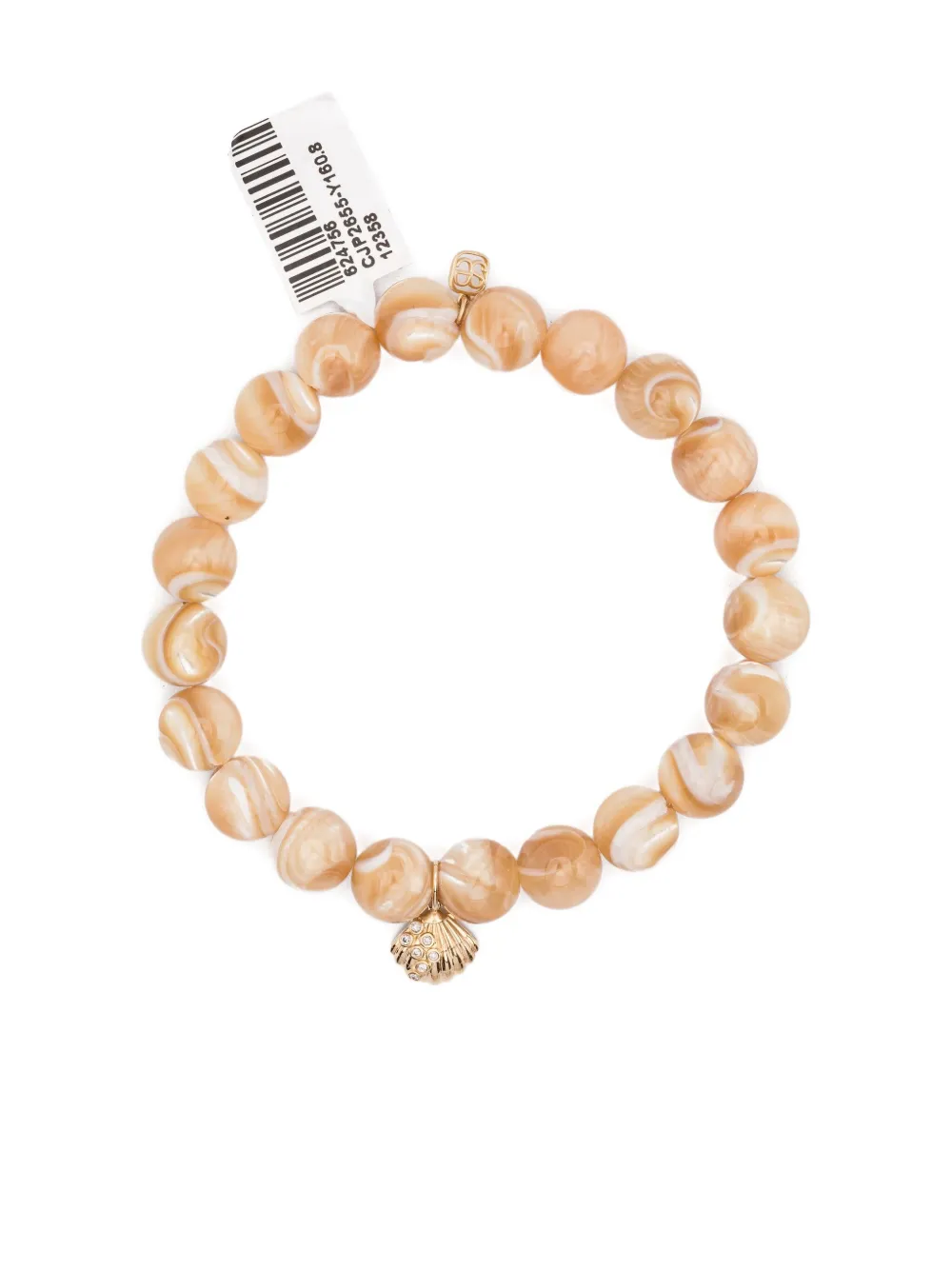 Sydney Evan 14K yellow gold Stone Shell bracelet - Toni neutri