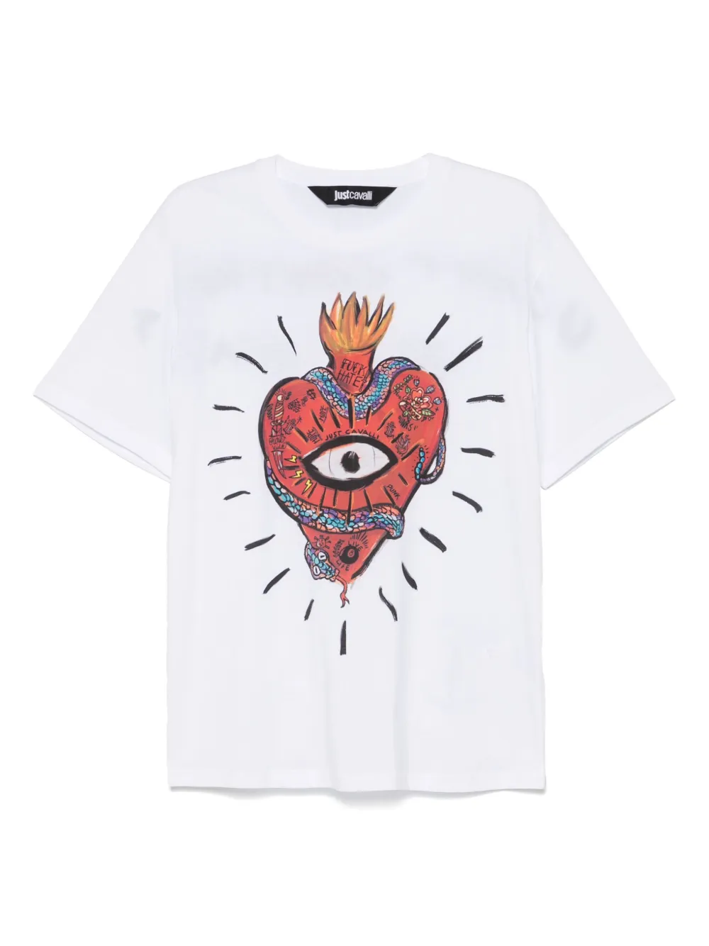 Just Cavalli playera Heart and Snake | blanco | Image 1