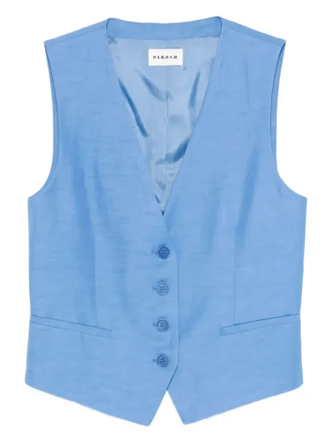 P.A.R.O.S.H. chaleco con cuello en V