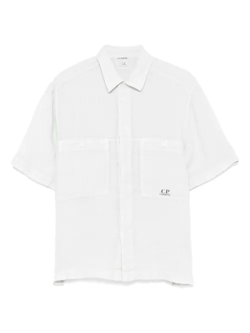 C.P. Company chemise en lin - Bleu - C.P. Company - Modalova