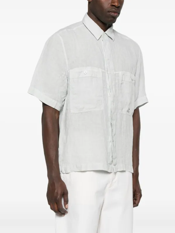 CP COMPANYリネンシャツ C.P. Company リネン シャツ | ブルー | FARFETCH JP