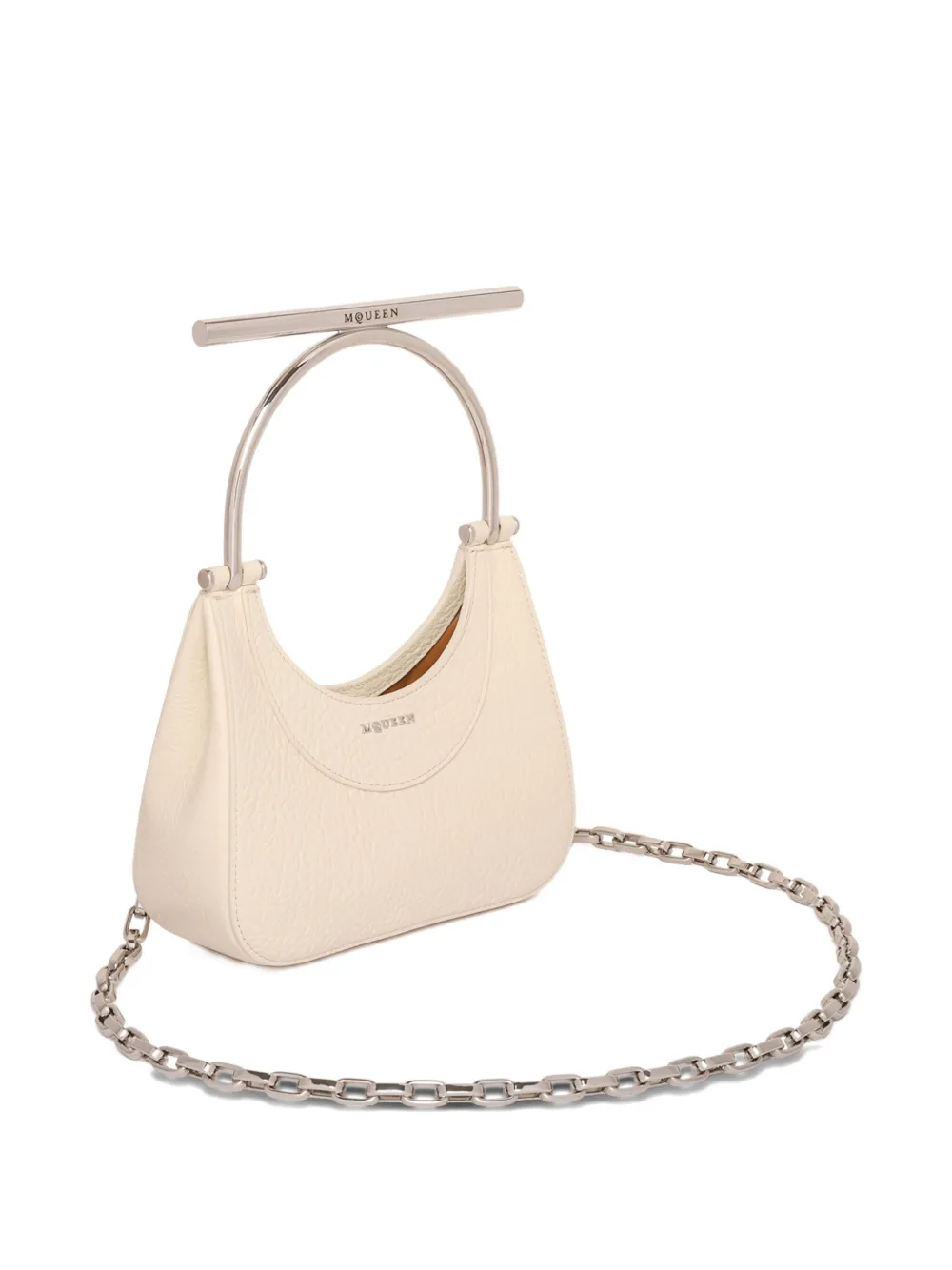 Alexander McQueen Leren clutch Wit