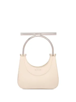 Alexander McQueen ホワイト ナックル レザー クラッチバッグ