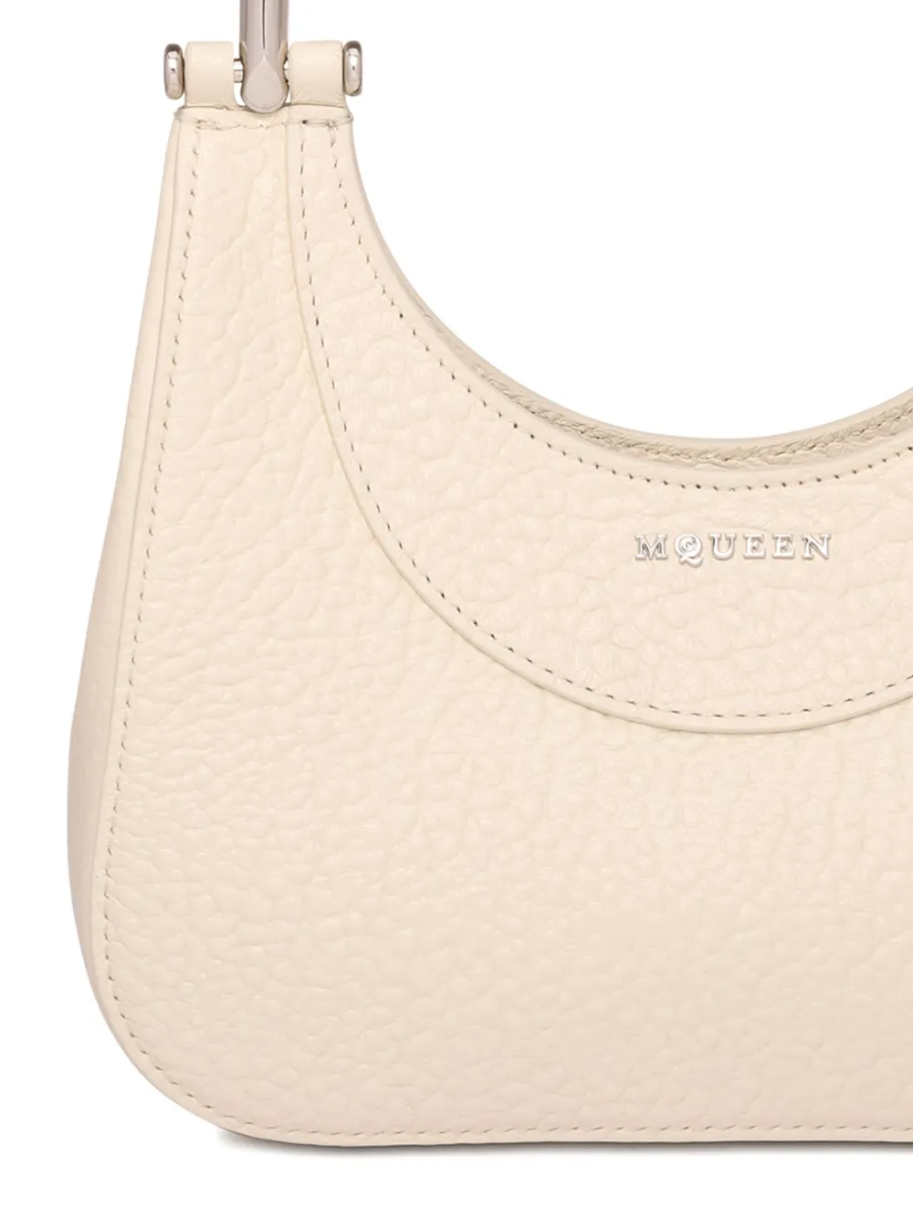 Alexander McQueen Leren clutch Wit