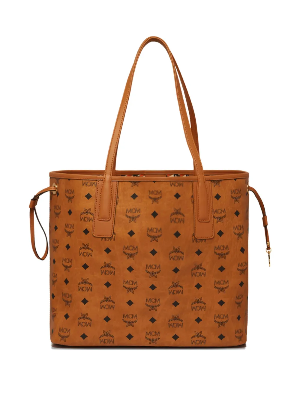 MCM Shopper met monogram - Bruin
