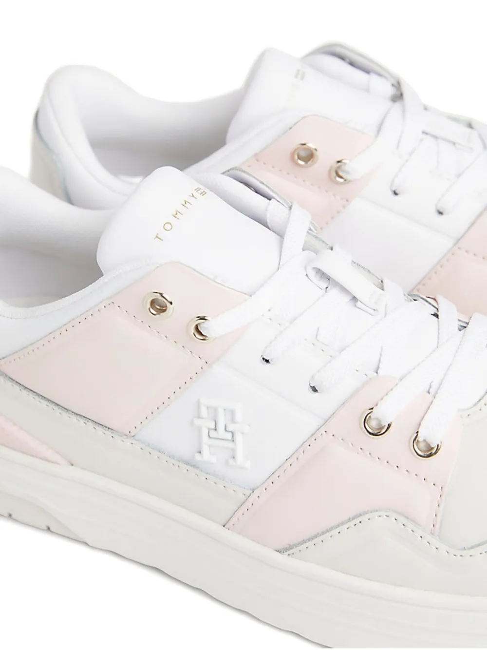 Tommy Hilfiger leather sneakers Neutrals