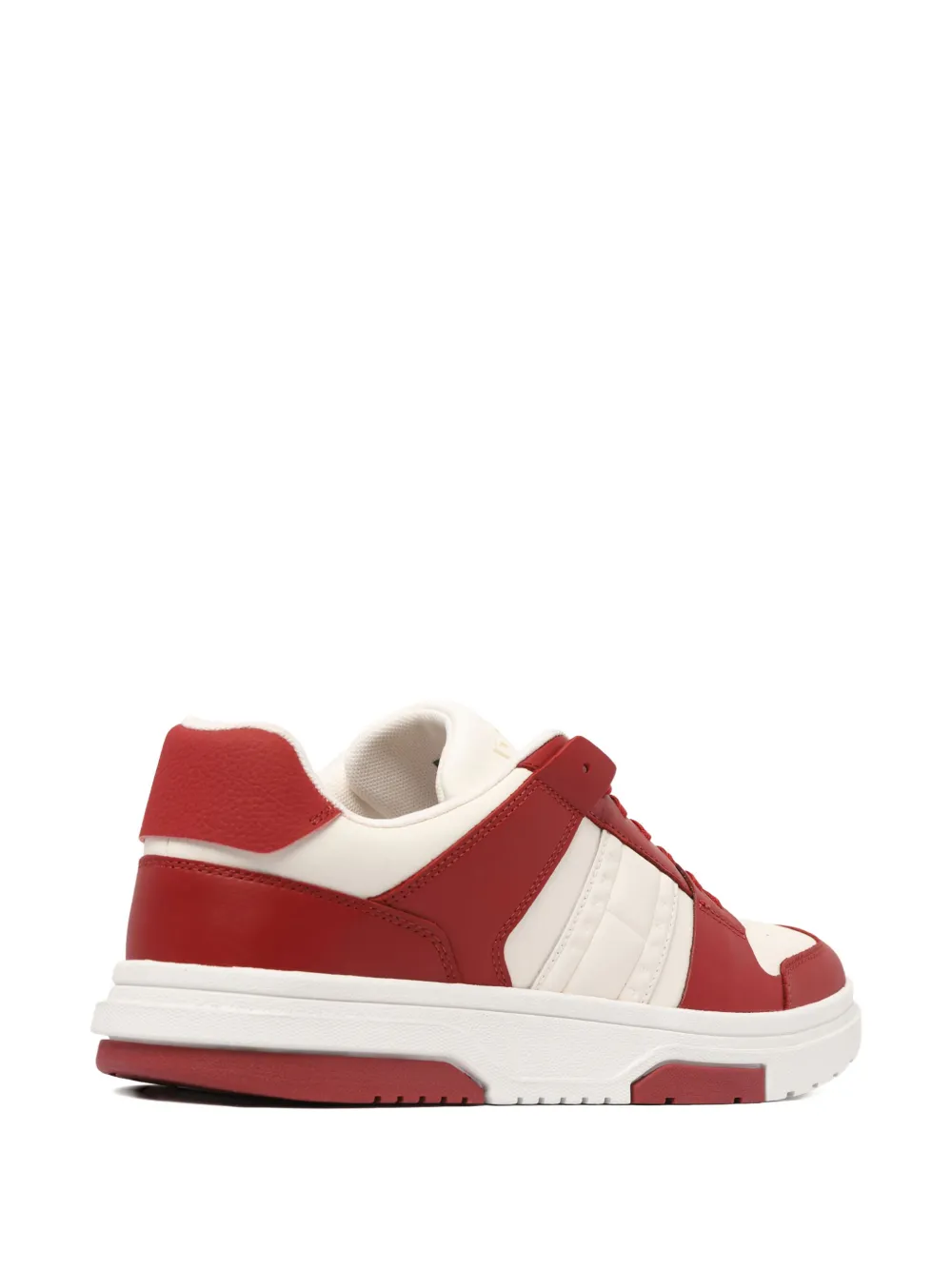 Tommy Jeans leather sneakers Red