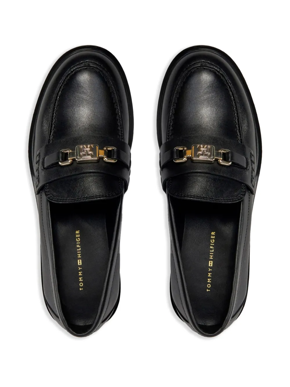 Tommy Hilfiger Leren loafers Zwart
