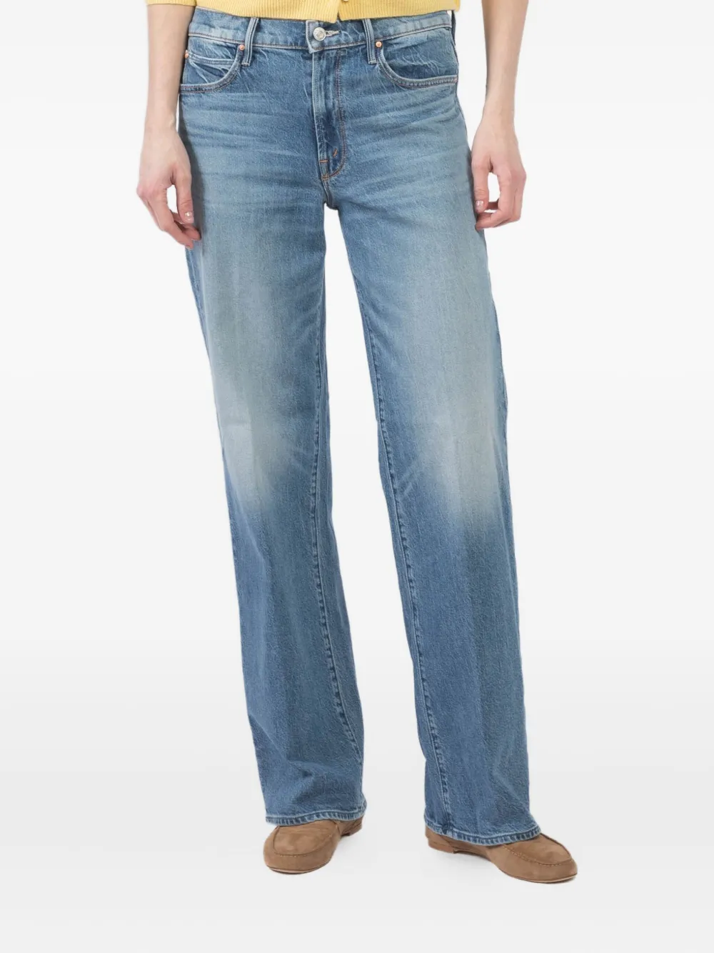 MOTHER Tunnel Vision Sneak jeans Blauw
