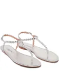 Aquazzura crystal-embellished sandals - Silver