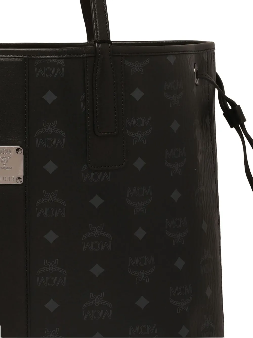 Shop Mcm Monogram Tote Bag
