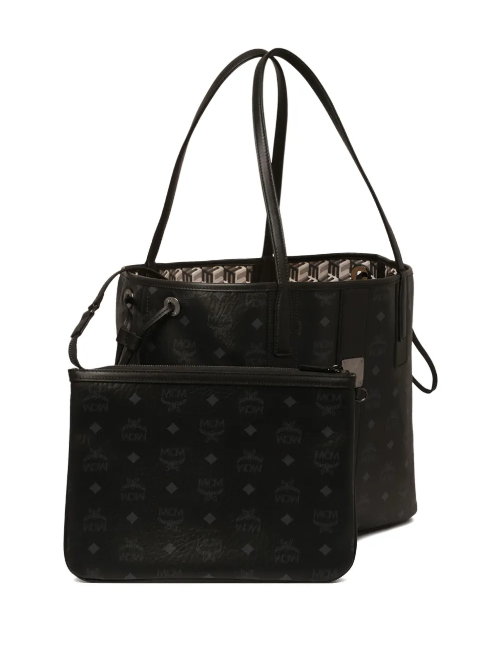 Shop Mcm Monogram Tote Bag