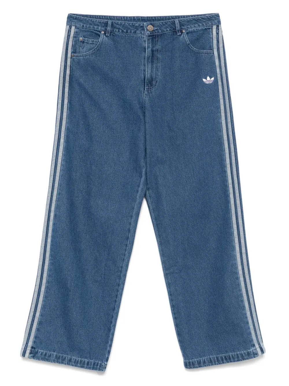 adidas Adicolor 3 ストライプ ジーンズ - ブルー adidas Adicolor 3 ストライプ ジーンズ - ブルー