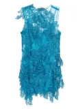 Alberta Ferretti Macramé-lace mini dress - Blue