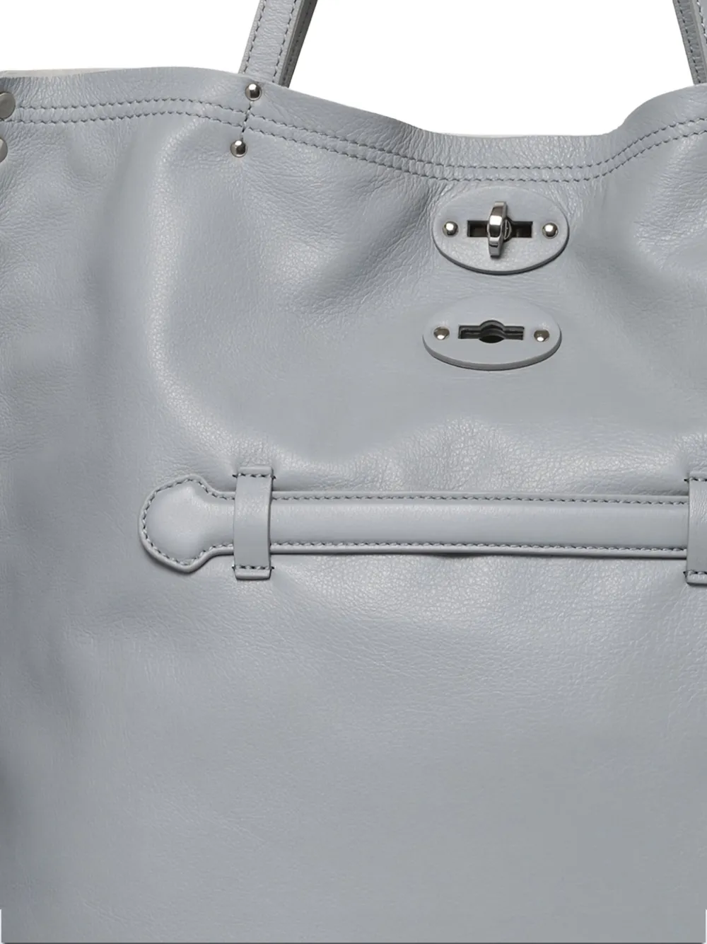 Zanellato Leren schoudertas Blauw