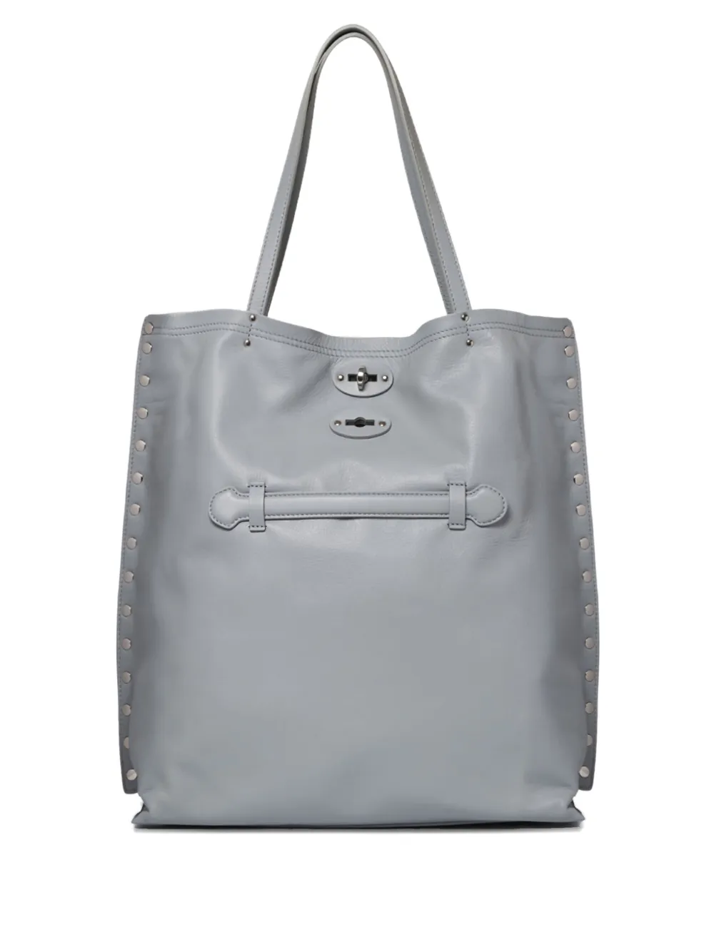 Zanellato Leren schoudertas Blauw