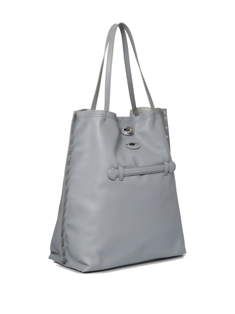 Zanellato Leren schoudertas Blauw