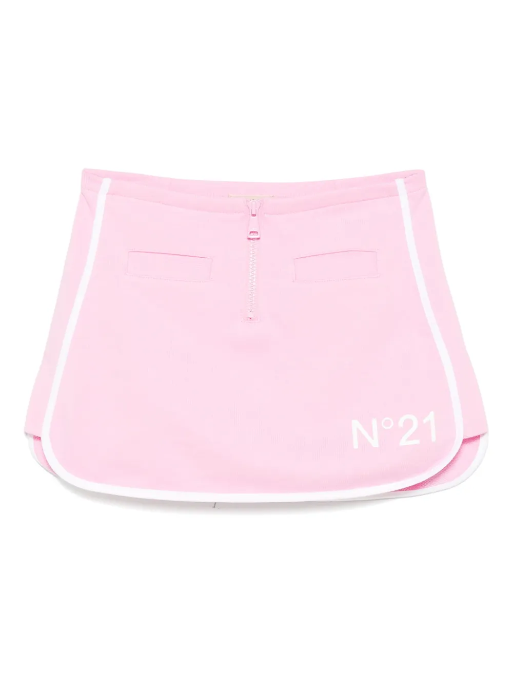 Nº21 Kids Rok met rubberen logo Roze