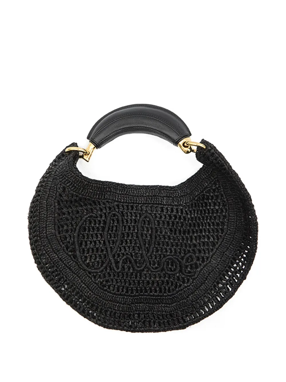 Chloé Summer Banana Hobo Bag In Schwarz