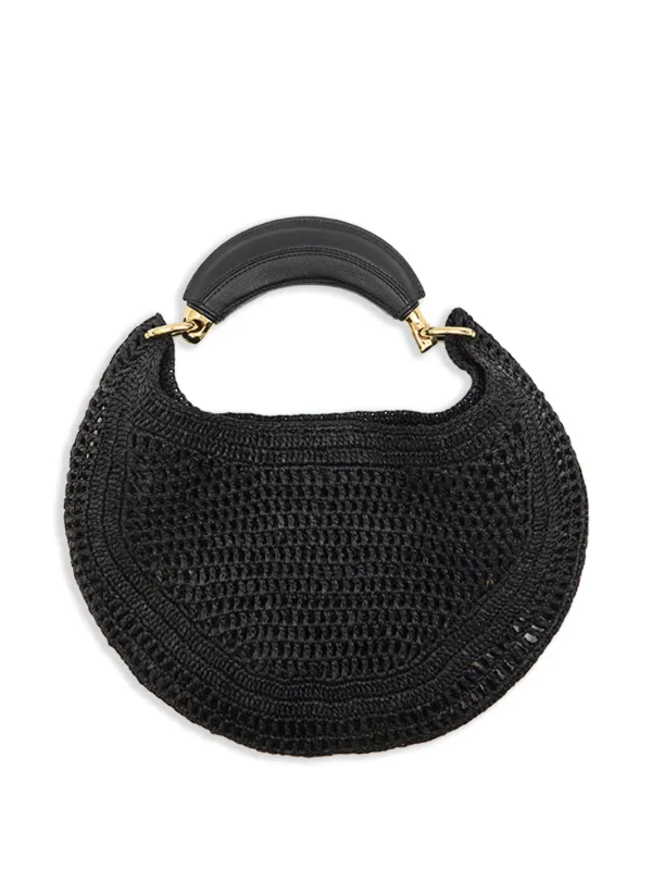 【Chloe】SUMMER BANANA HOBO BAG◆CH25US902P08 Chloé Summer Banana Hobo Bag In Raffia in Stormy sea | Chloé US