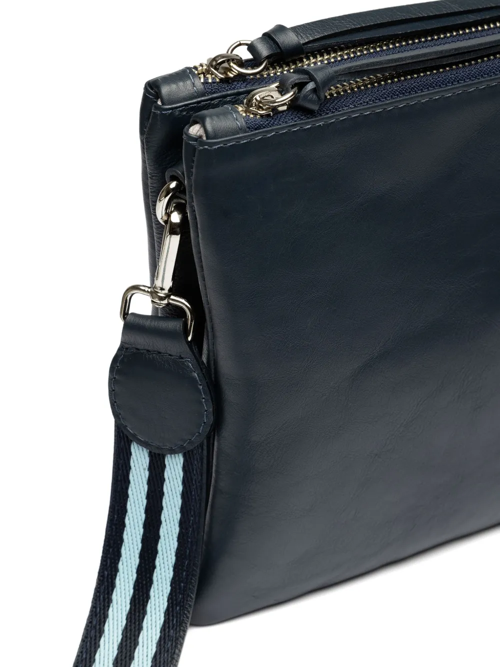 Sarah Chofakian Leren clutch Blauw