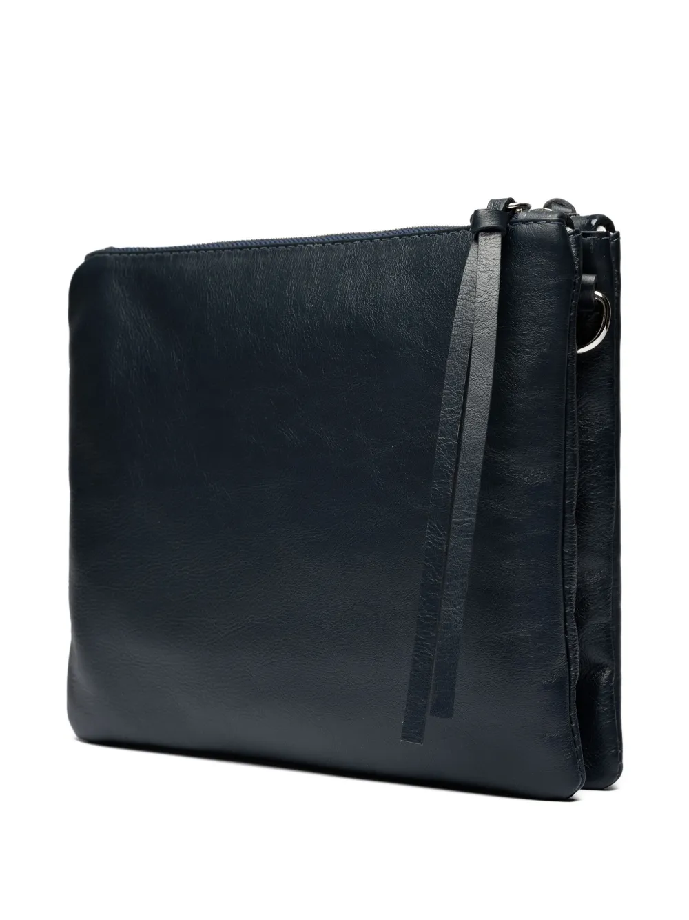 Sarah Chofakian Barbara leather clutch bag - Blauw