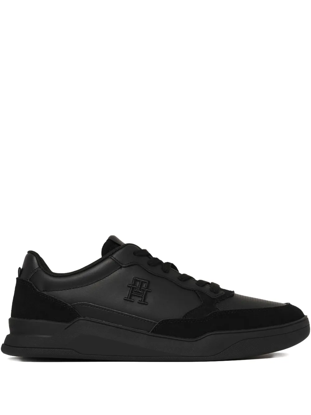 Tommy Hilfiger embroidered-logo sneakers Black