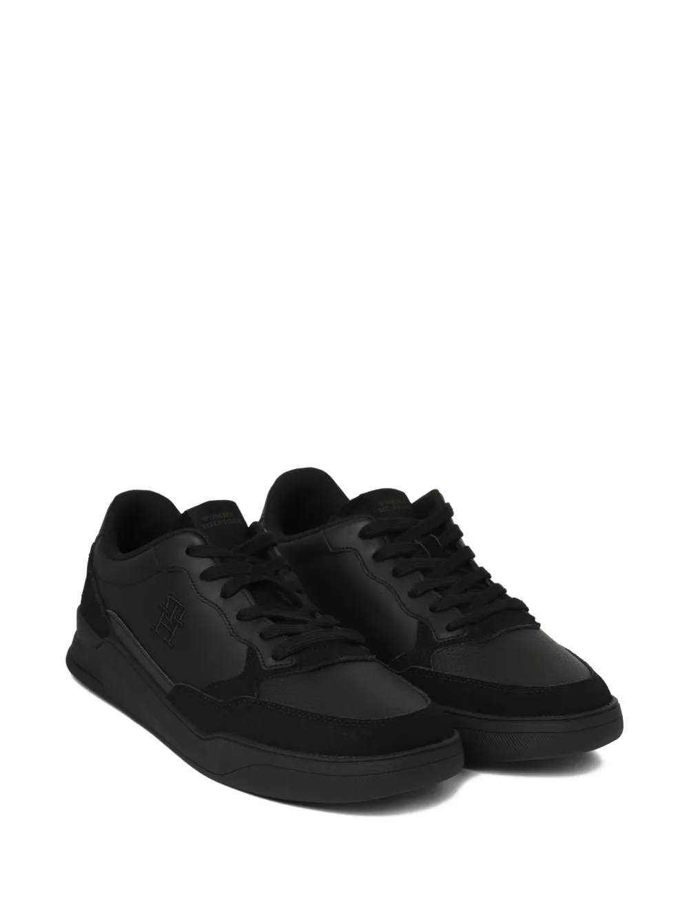 Tommy Hilfiger embroidered-logo sneakers Black