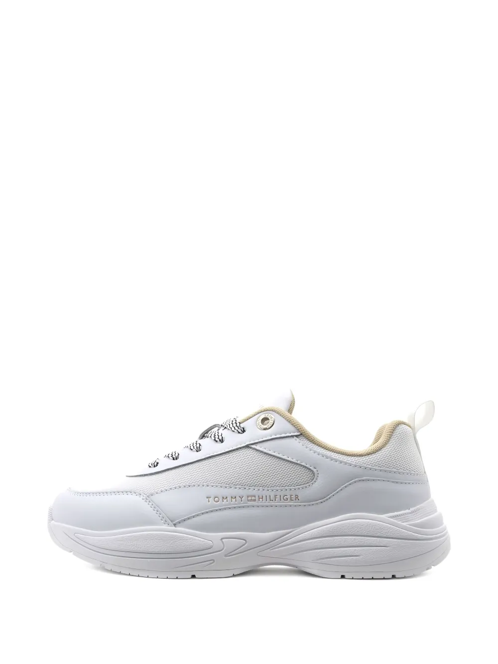 Tommy Hilfiger logo-print sneakers - Wit