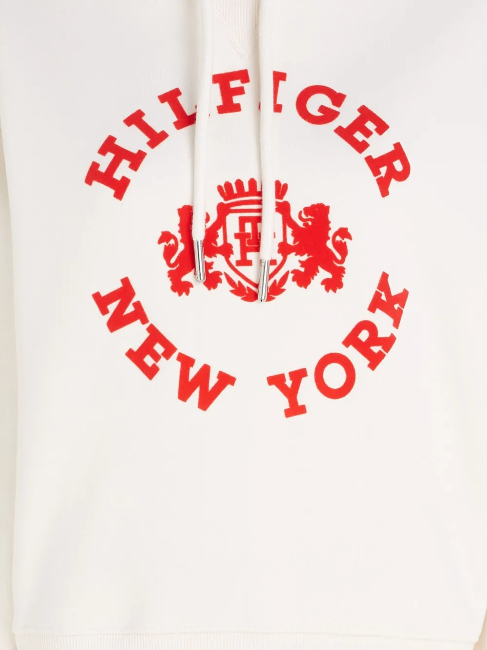 Tommy Hilfiger logo-print hoodie - Wit