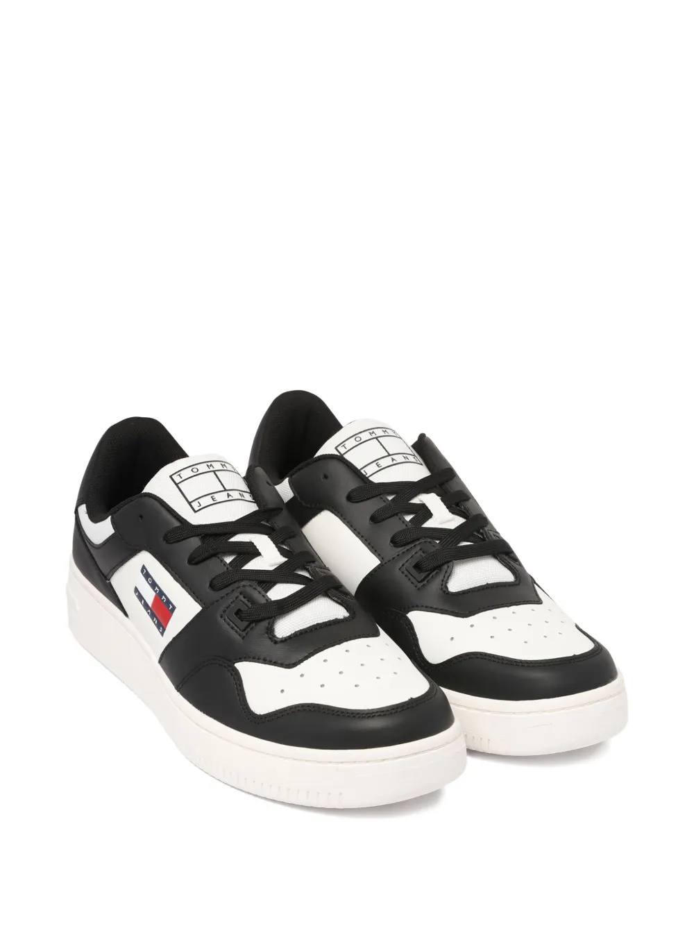 Tommy Jeans leather sneakers Black