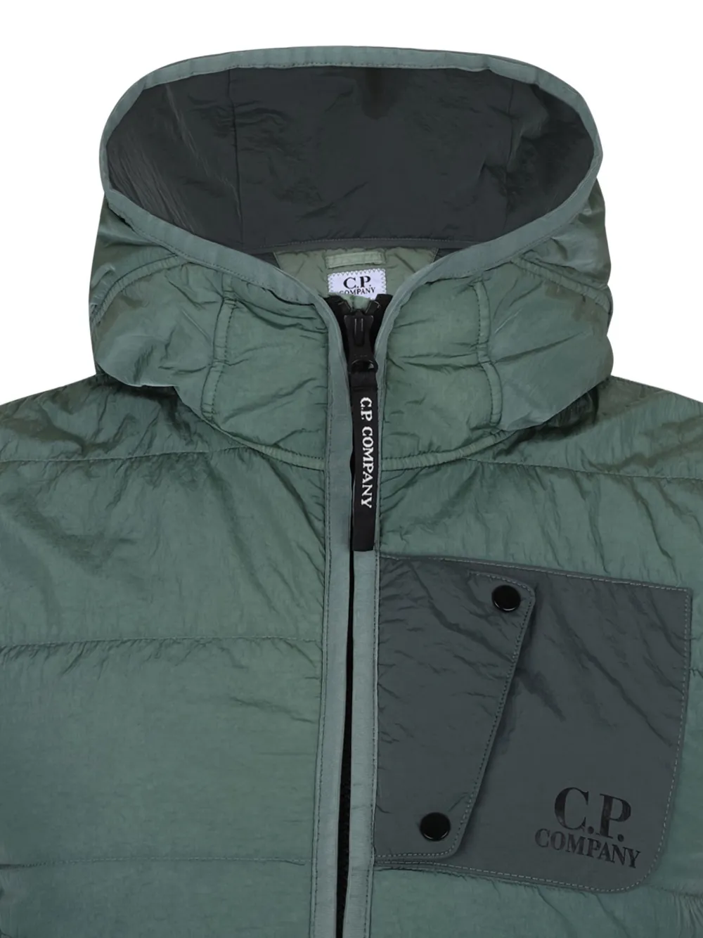 C.P. Company Kids Bodywarmer met Goggles-detail Groen