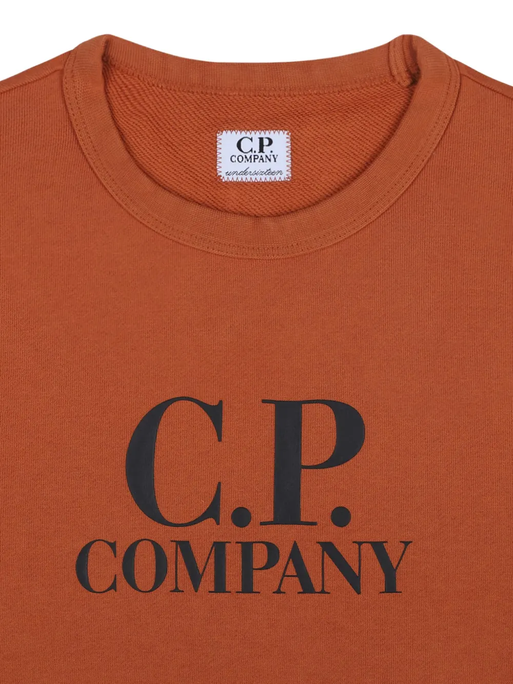 C.P. Company Kids Sweater met logoprint Oranje