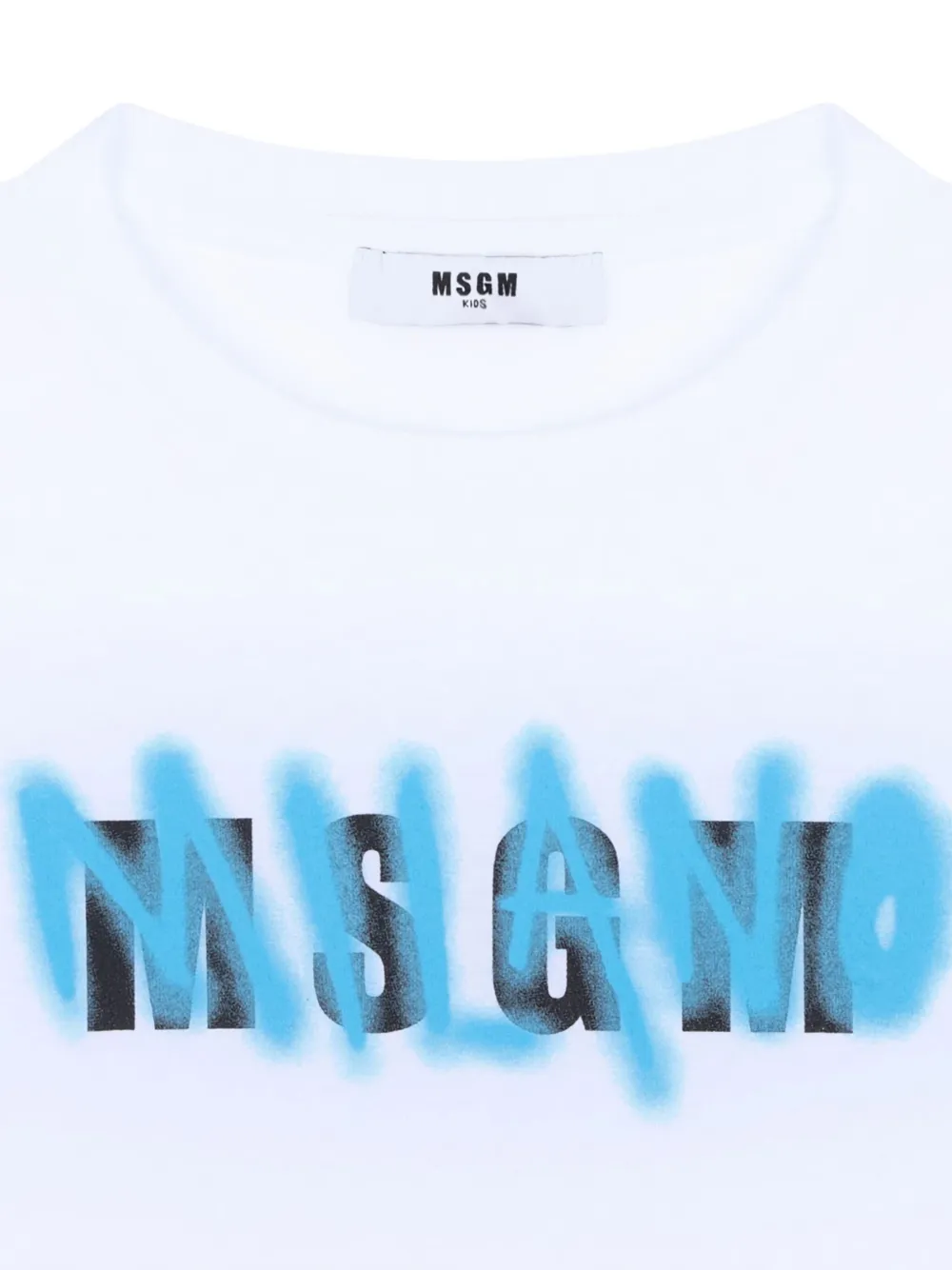 MSGM Kids T-shirt met logoprint Wit