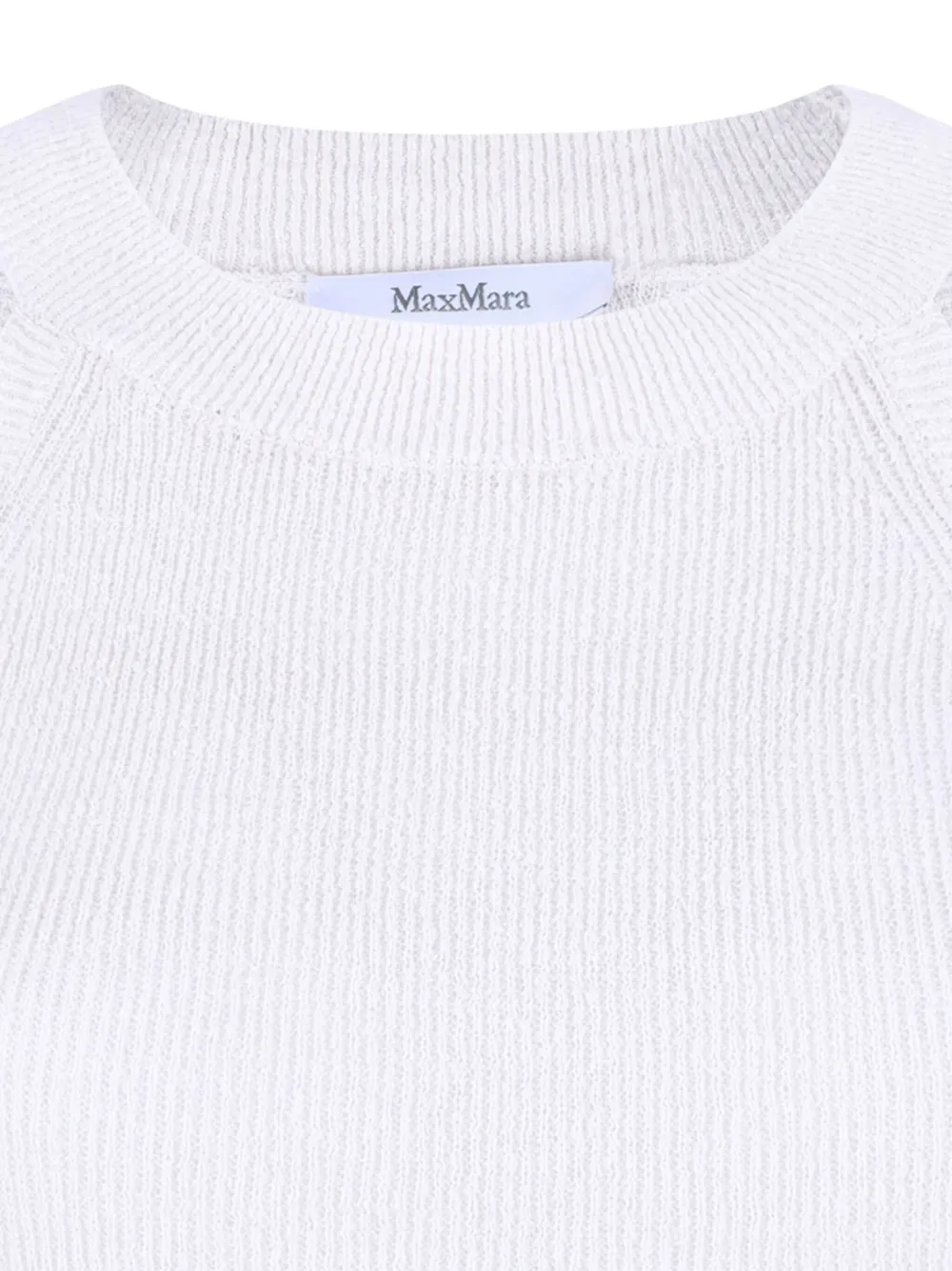 Max Mara Geribbelde top Wit