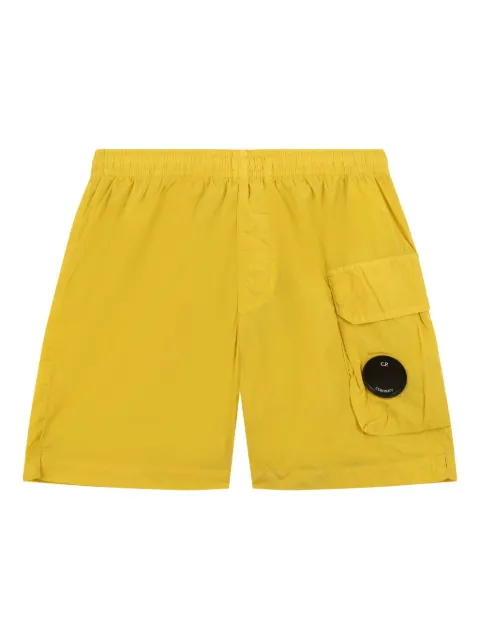 C.P. Company Kids Bermuda de praia com detalhe Lens